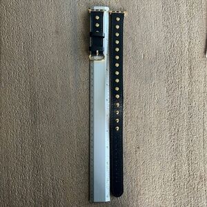 Posh Tech Black Leather Apple Watch Wrap Around Band